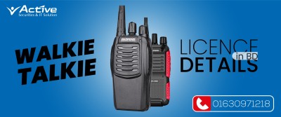 walkie talkie licence details in bd | Active Force